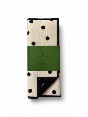 kate spade White and Black Polka Dot Drying Mat